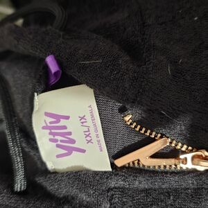 Yitty Black Jacket with Gold Zipper